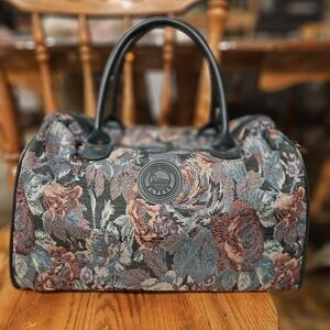 Vintage Floral Tapestry Tote Bag